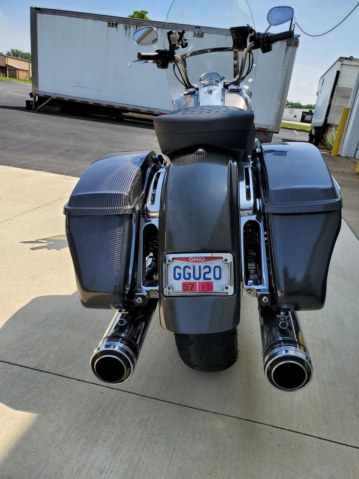 Harley Bagger Rear Fender - Dirty Bird Design