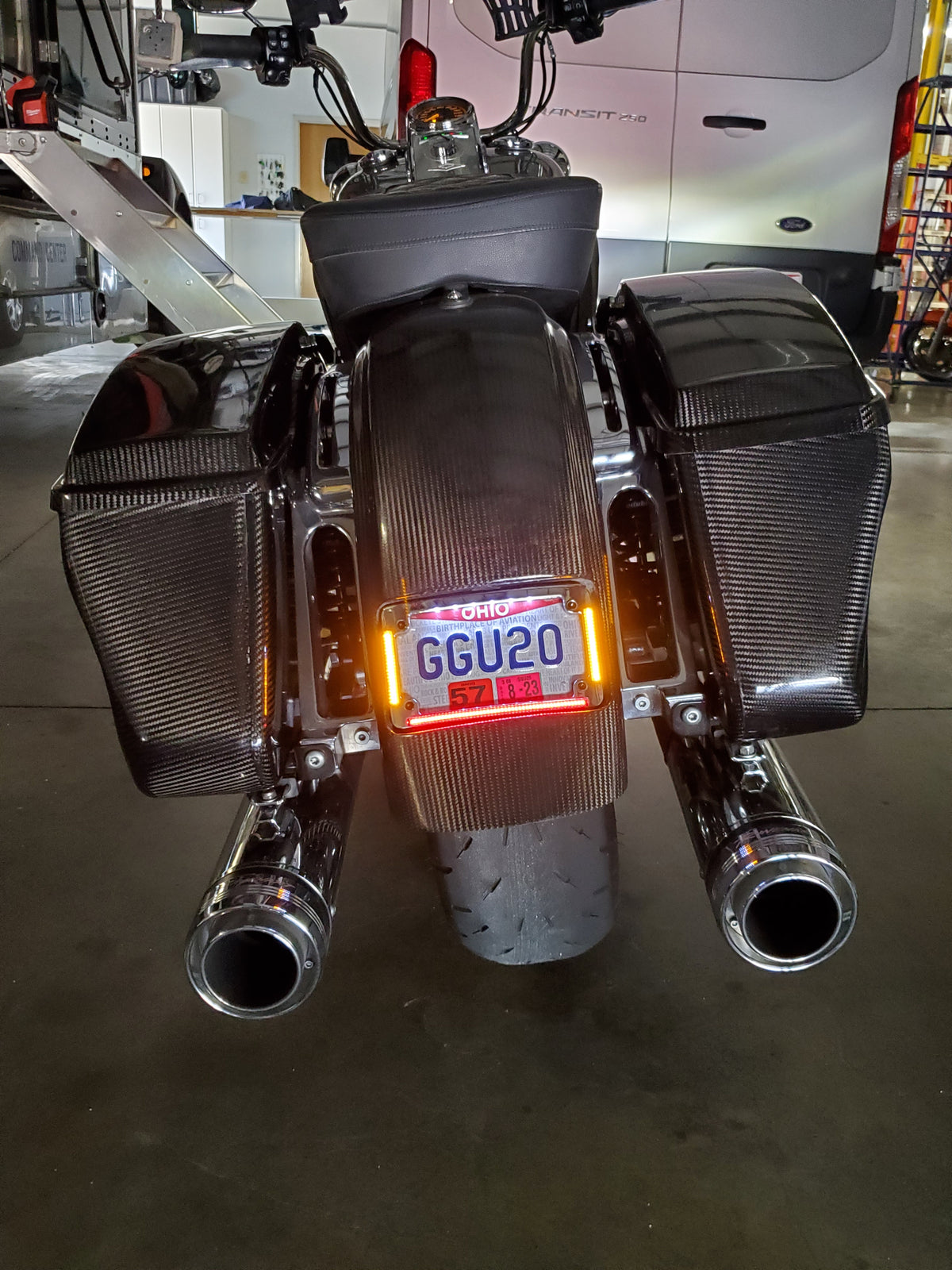 Harley Bagger Rear Fender - Dirty Bird Design